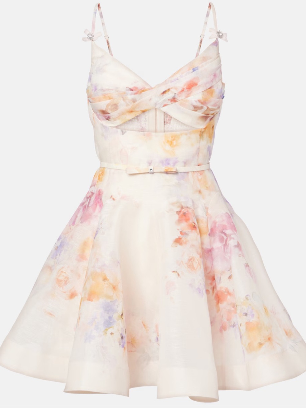 Zimmermann Crush twist front mini dress - Picture 2 of 8